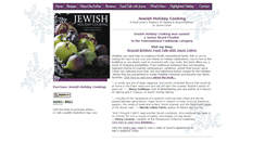 Desktop Screenshot of jewishholidaycooking.com